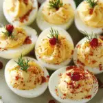 Deviled Eggs with Holiday Toppings