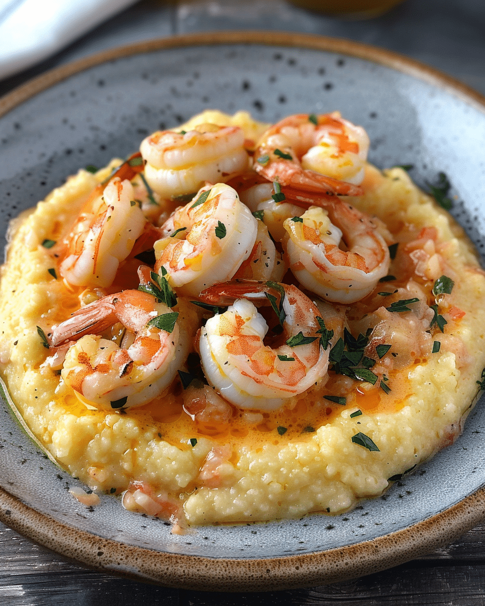 Prawns and Polenta