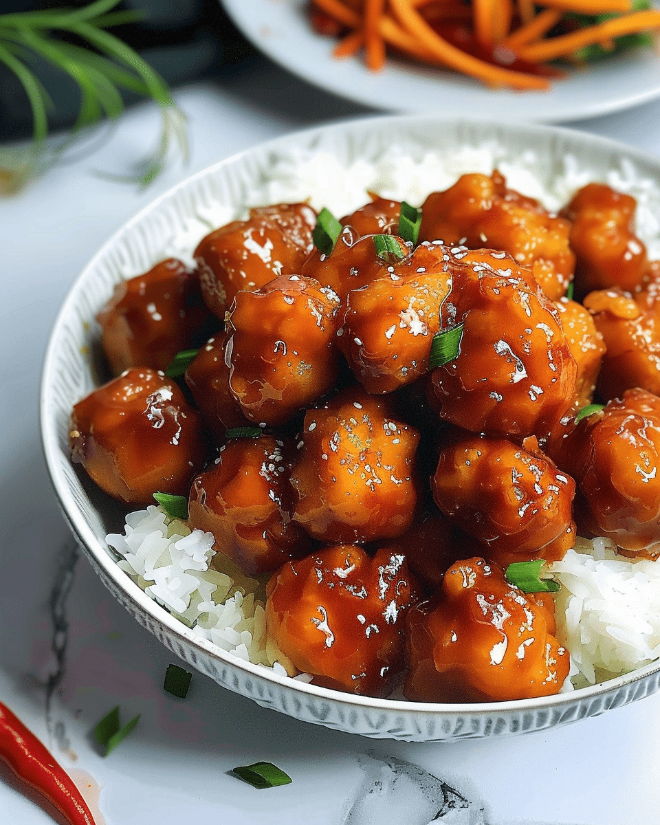 Sweet and Sour Chicken Balls