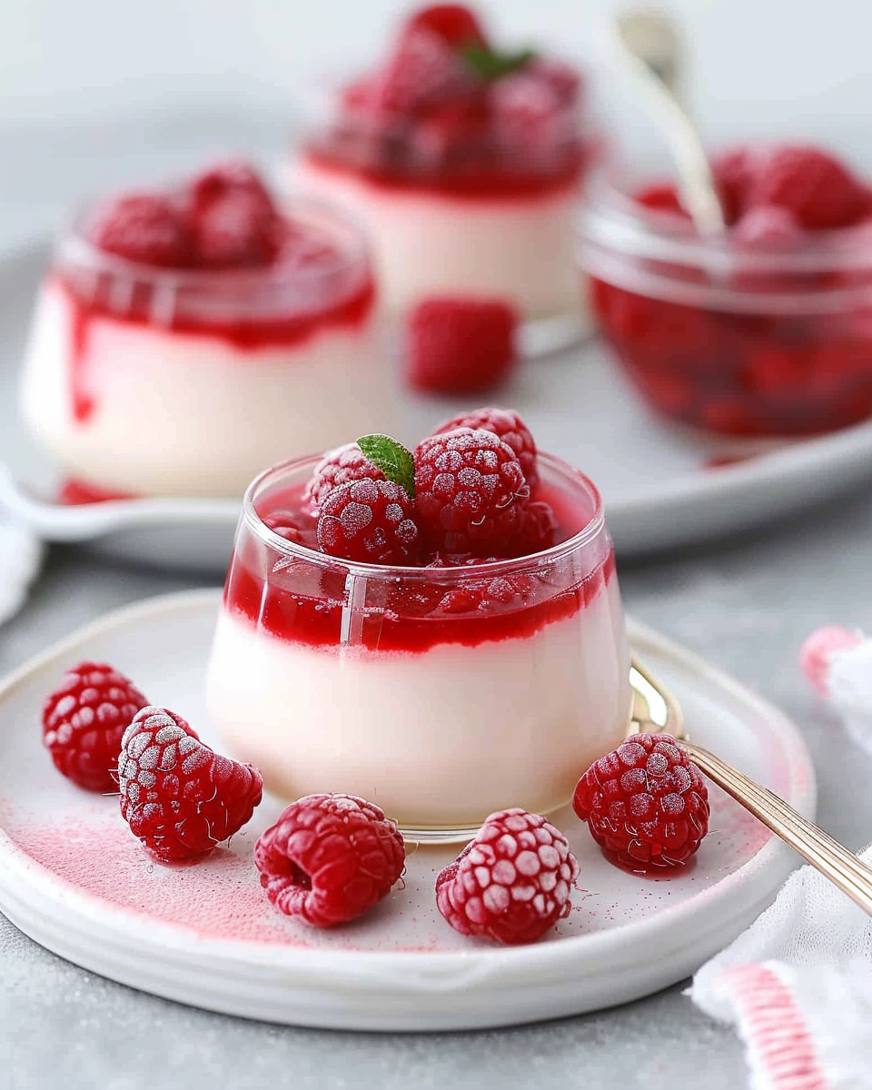 Raspberry Panna Cotta