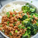 Sweet and Spicy Ground Turkey & Broccoli Bowls
