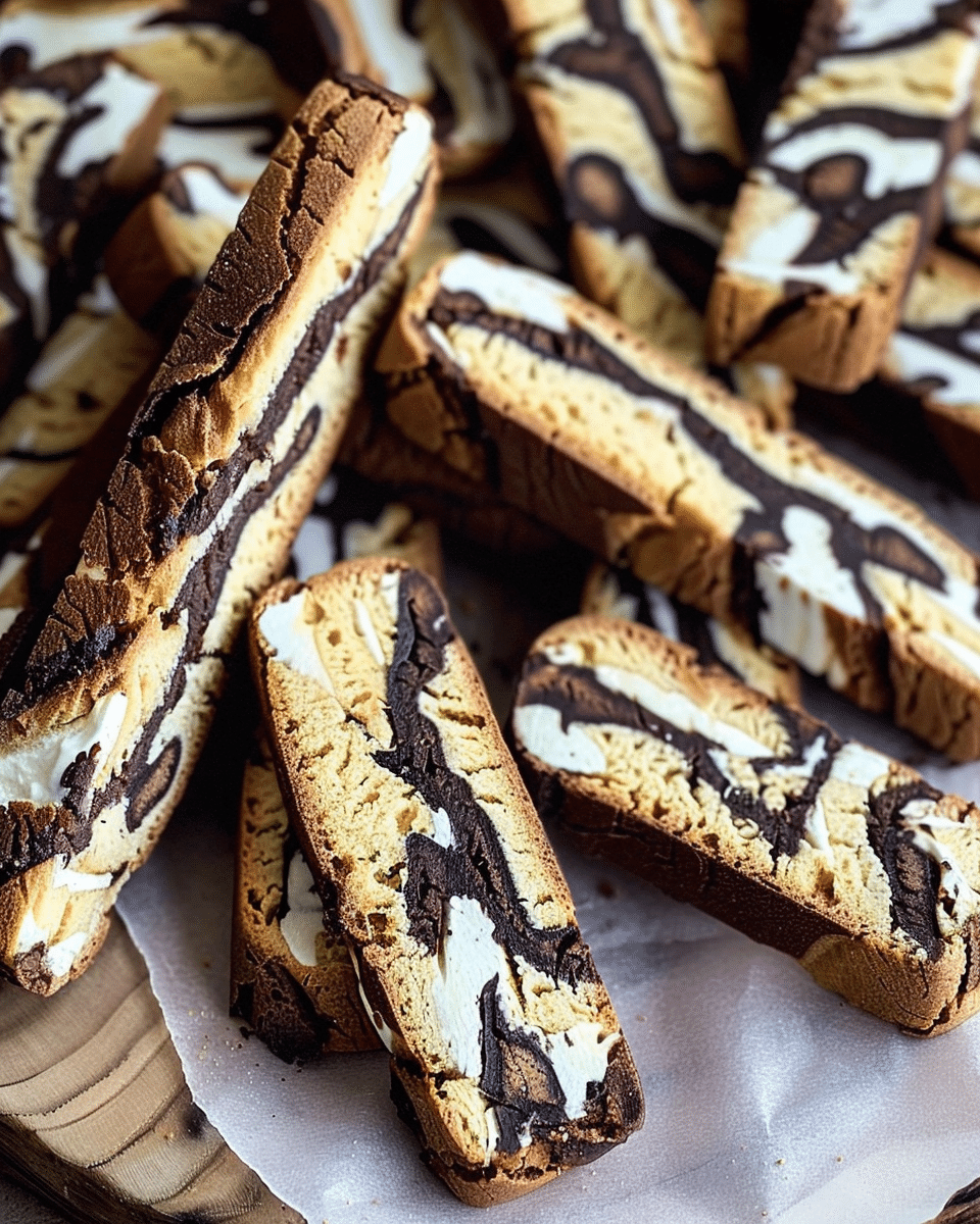 Marbled Biscotti Homemade