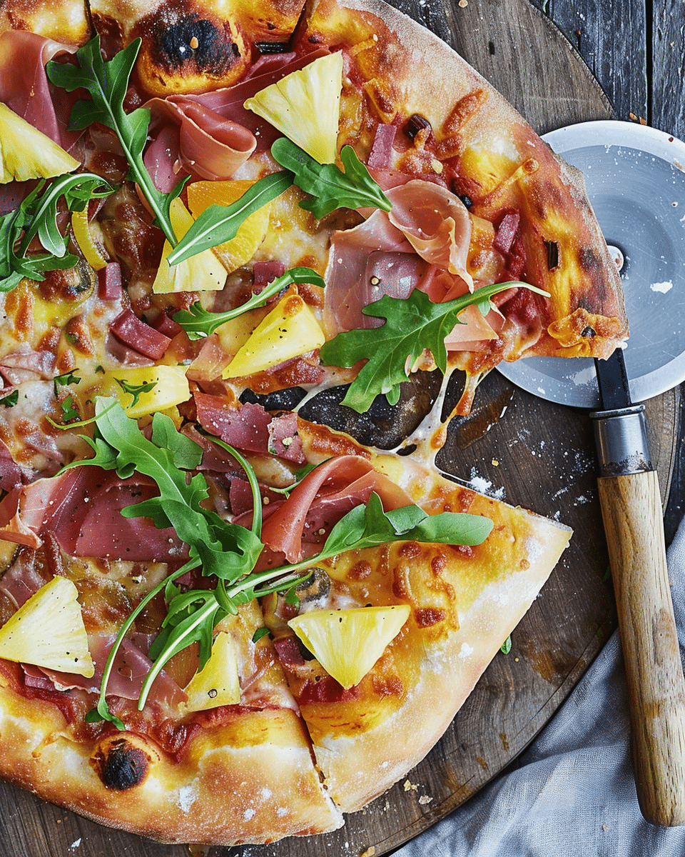 Pineapple Prosciutto Pizza