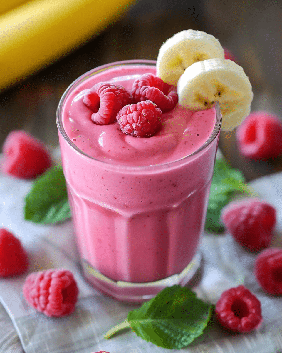 Raspberry Banana Smoothie