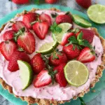 Strawberry Margarita Icebox Pie