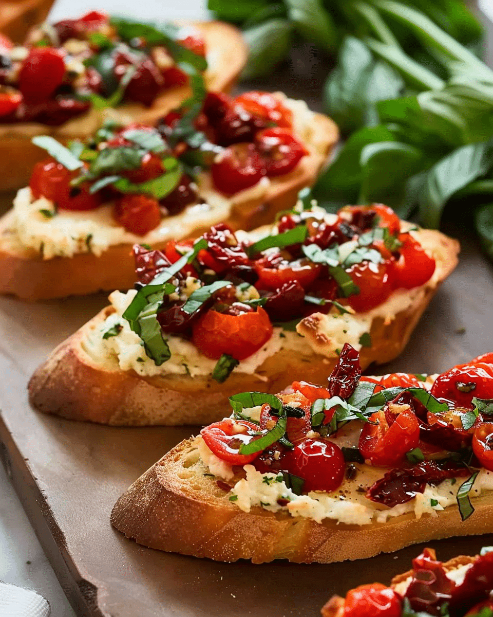 Sun-Dried Tomato Bruschetta