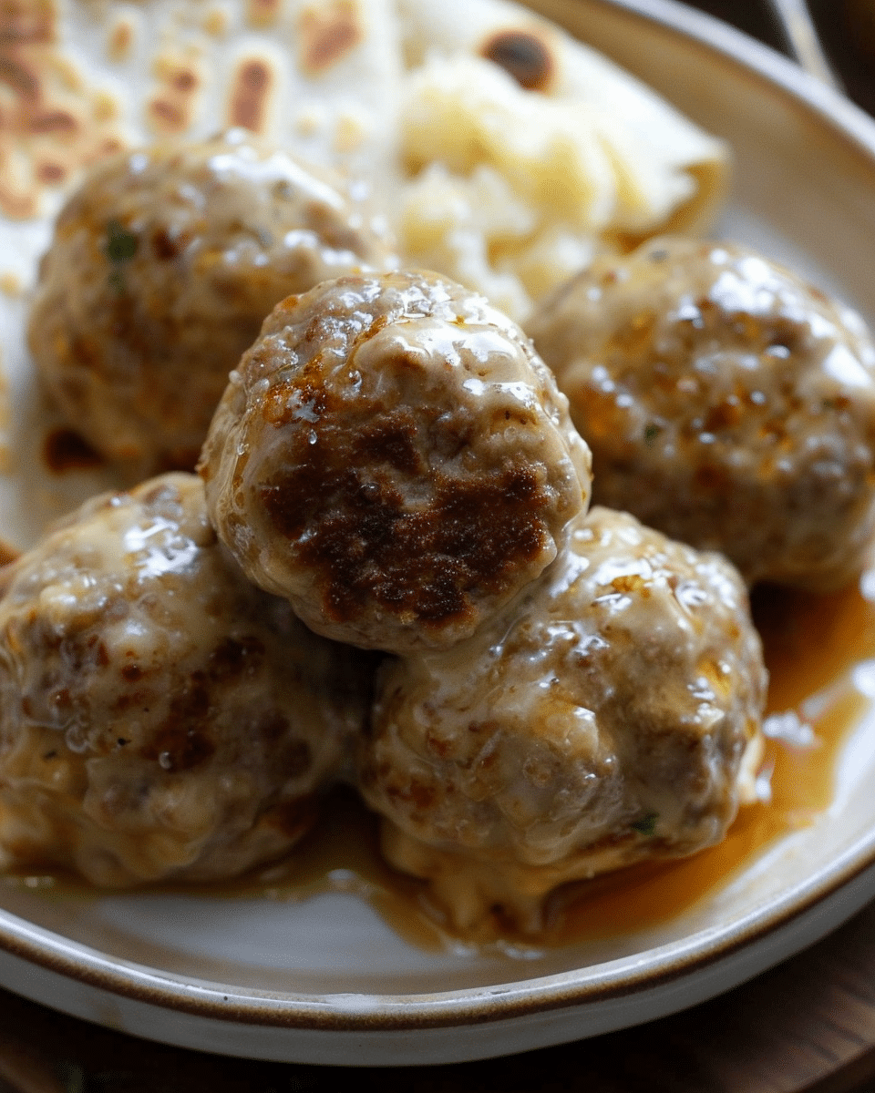 Norwegian Meatballs with Lefse