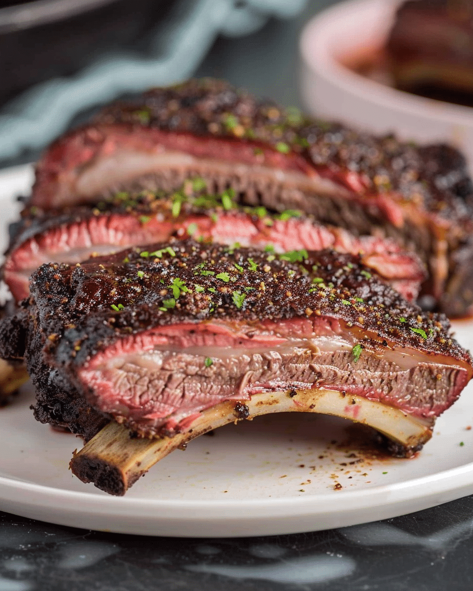 Smoked Beef Ribs With Texas Style Rub