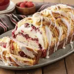 Strawberries and Creme Twisted Crescent Loaf