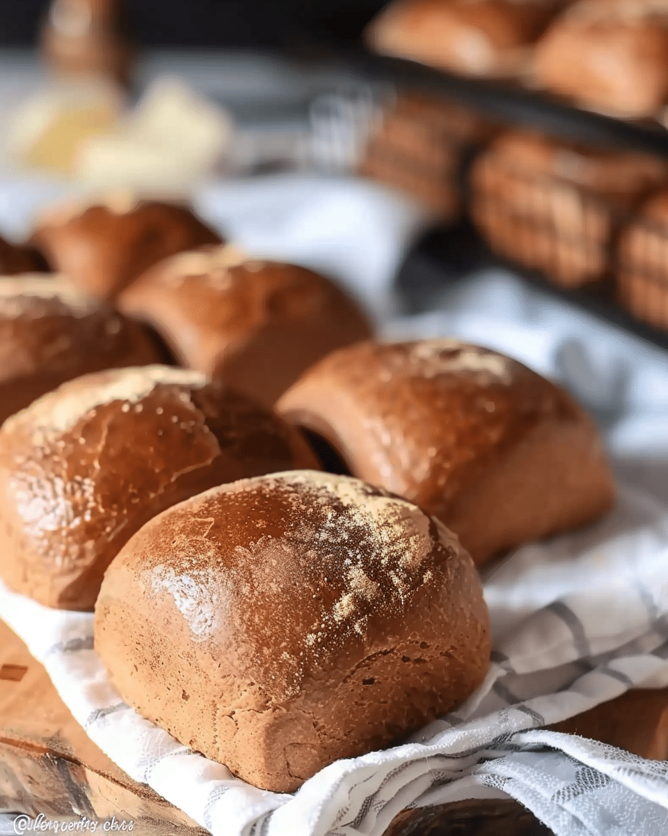 Sweet Molasses Brown Bread Rolls