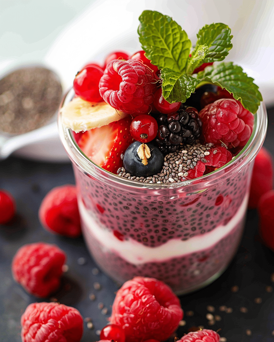 Berry Chia Seed Pudding