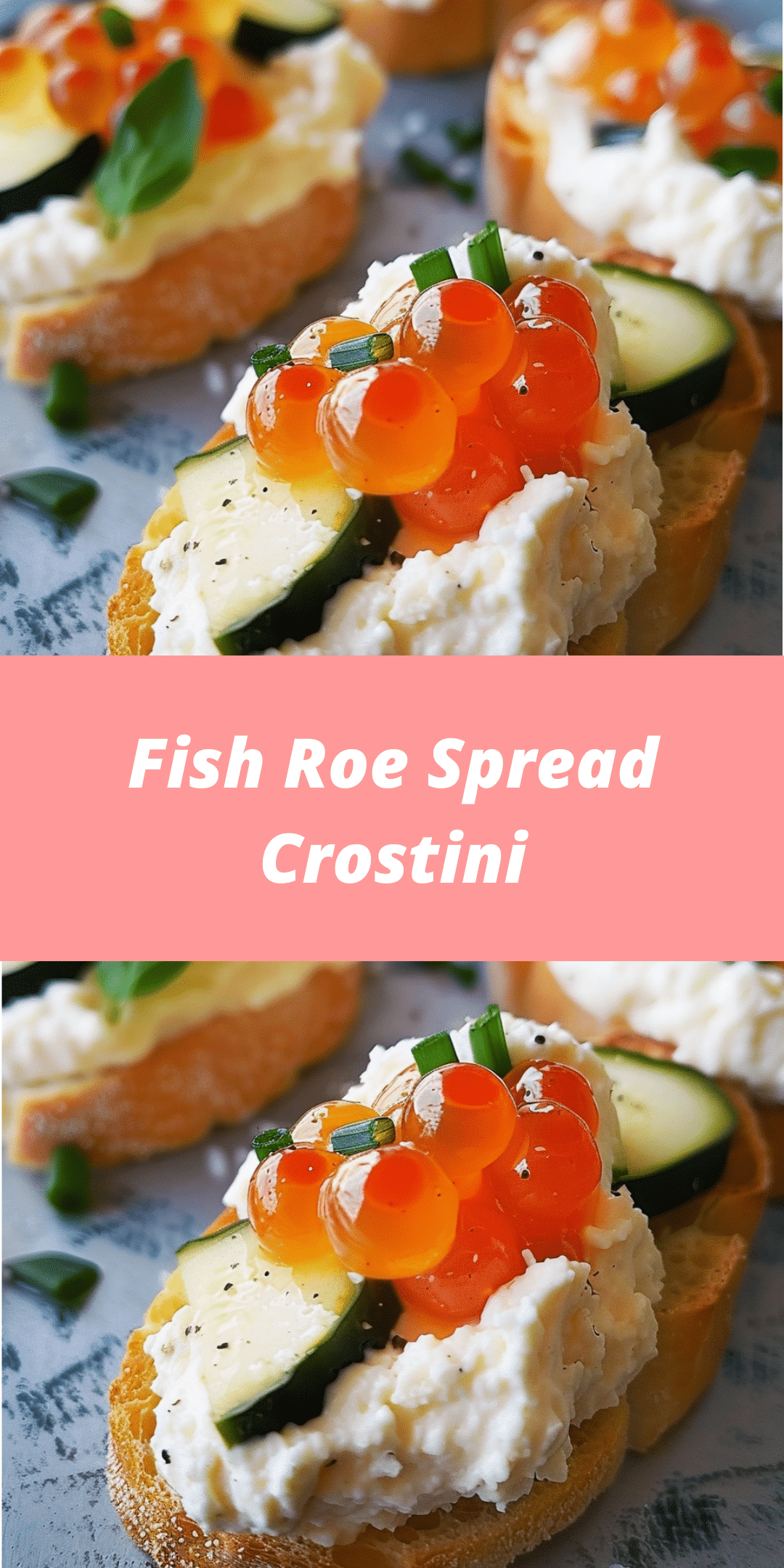 Fish Roe Creppe Fish Roe Spread Crostini | TheFamilyCooking