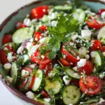 Feta Tomato Cucumber Salad