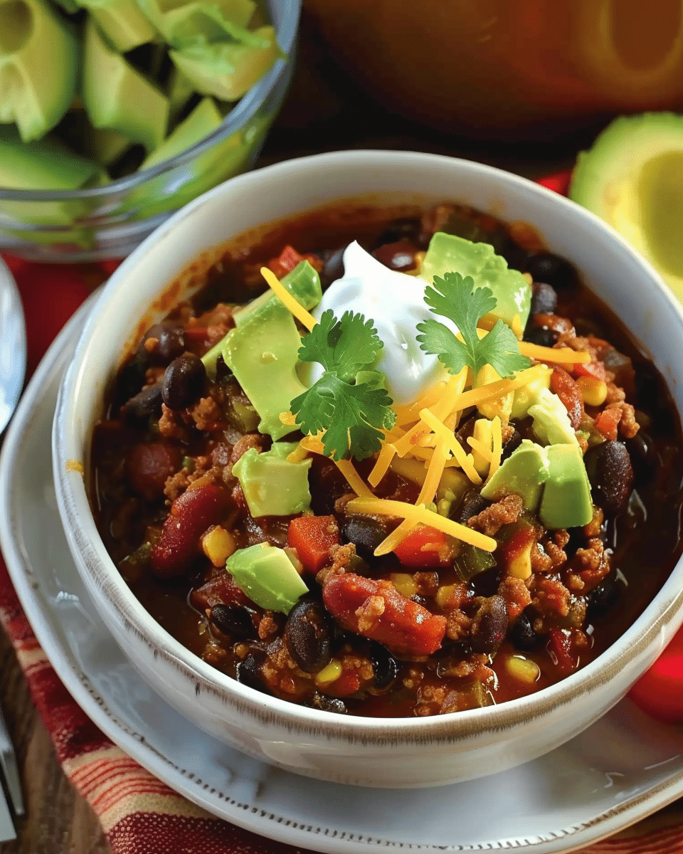 Turkey and Black Bean Chili
