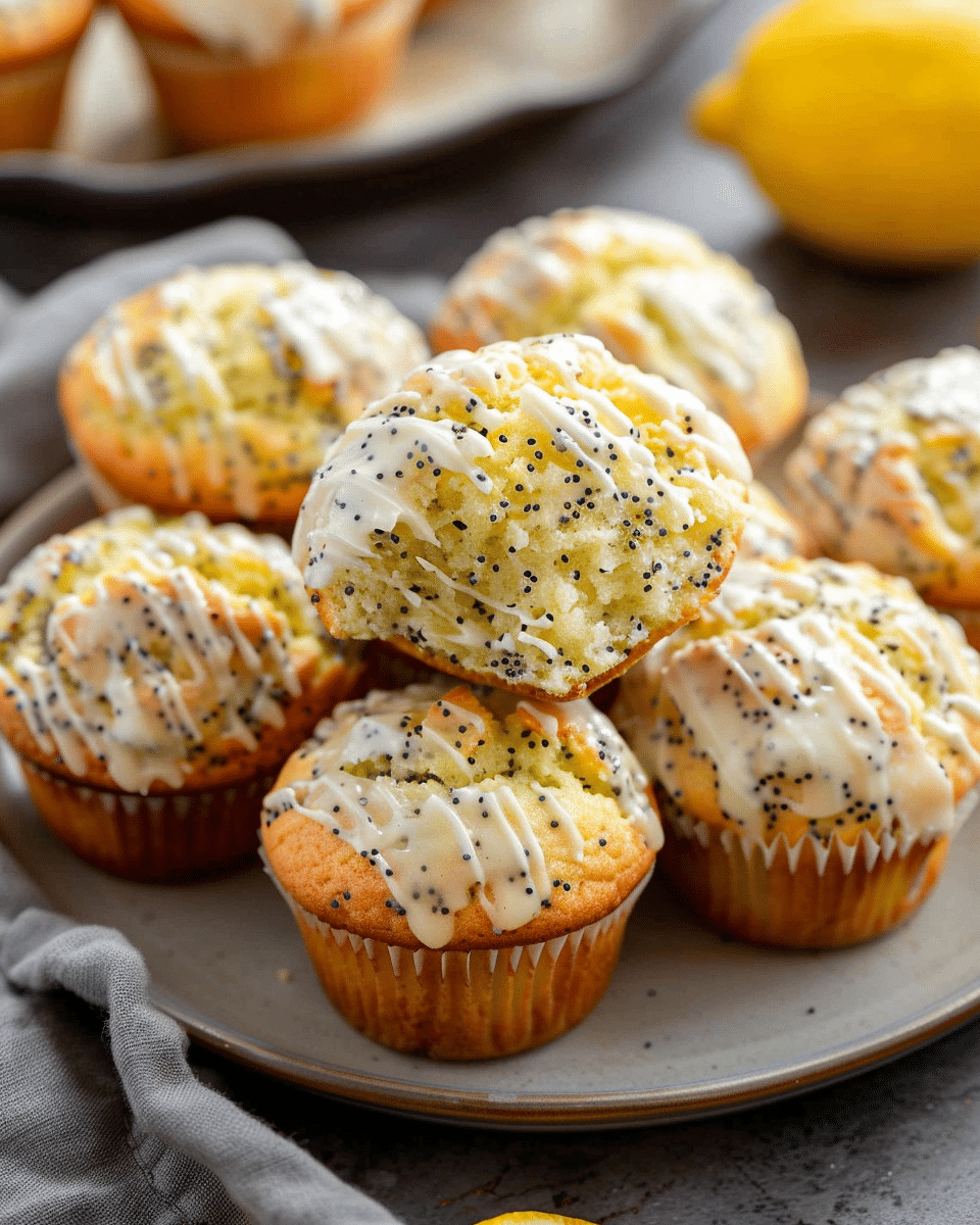 Bakery Style Lemon Poppy Seed Muffins
