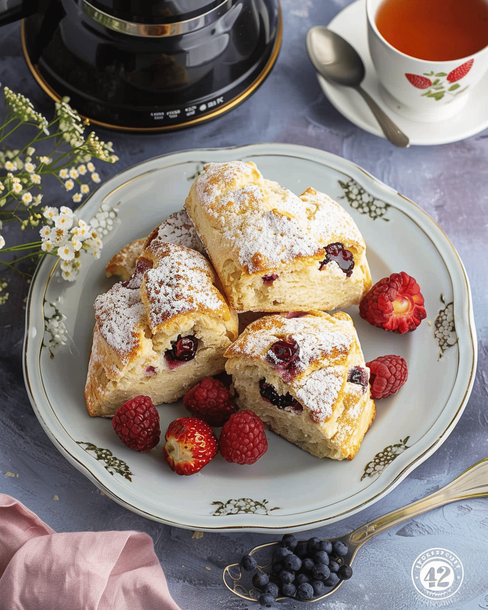 Air Fryer Fruit Scones