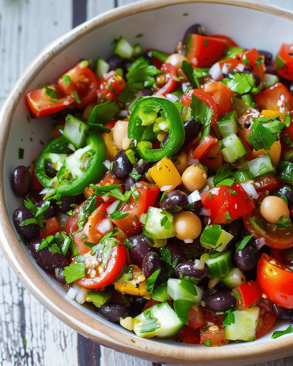 Mediterranean Black Bean Salad