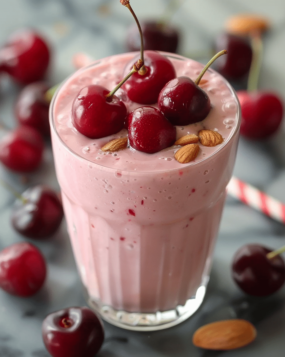 Cherry Almond Yogurt Smoothie