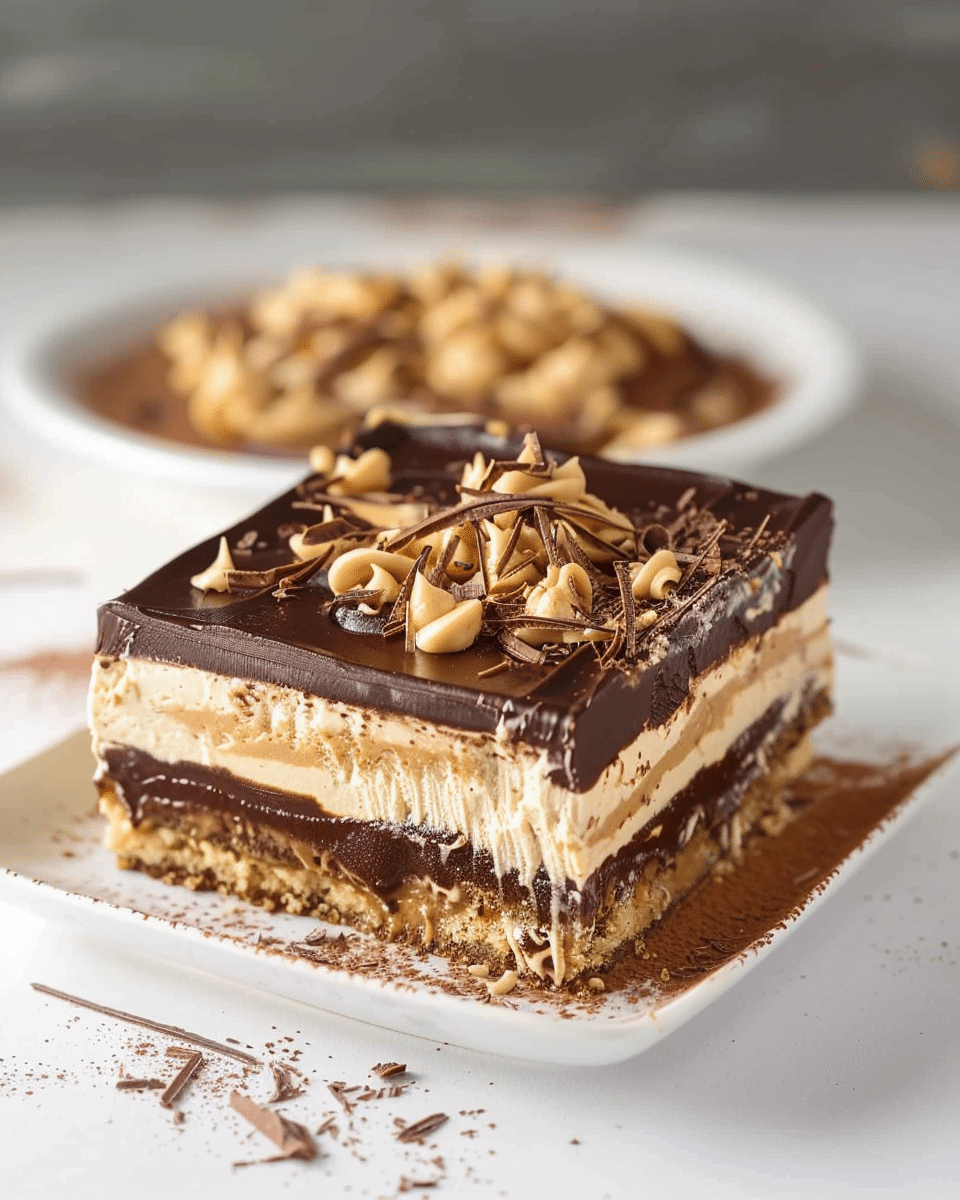 Chocolate Peanut Butter Layer Dessert
