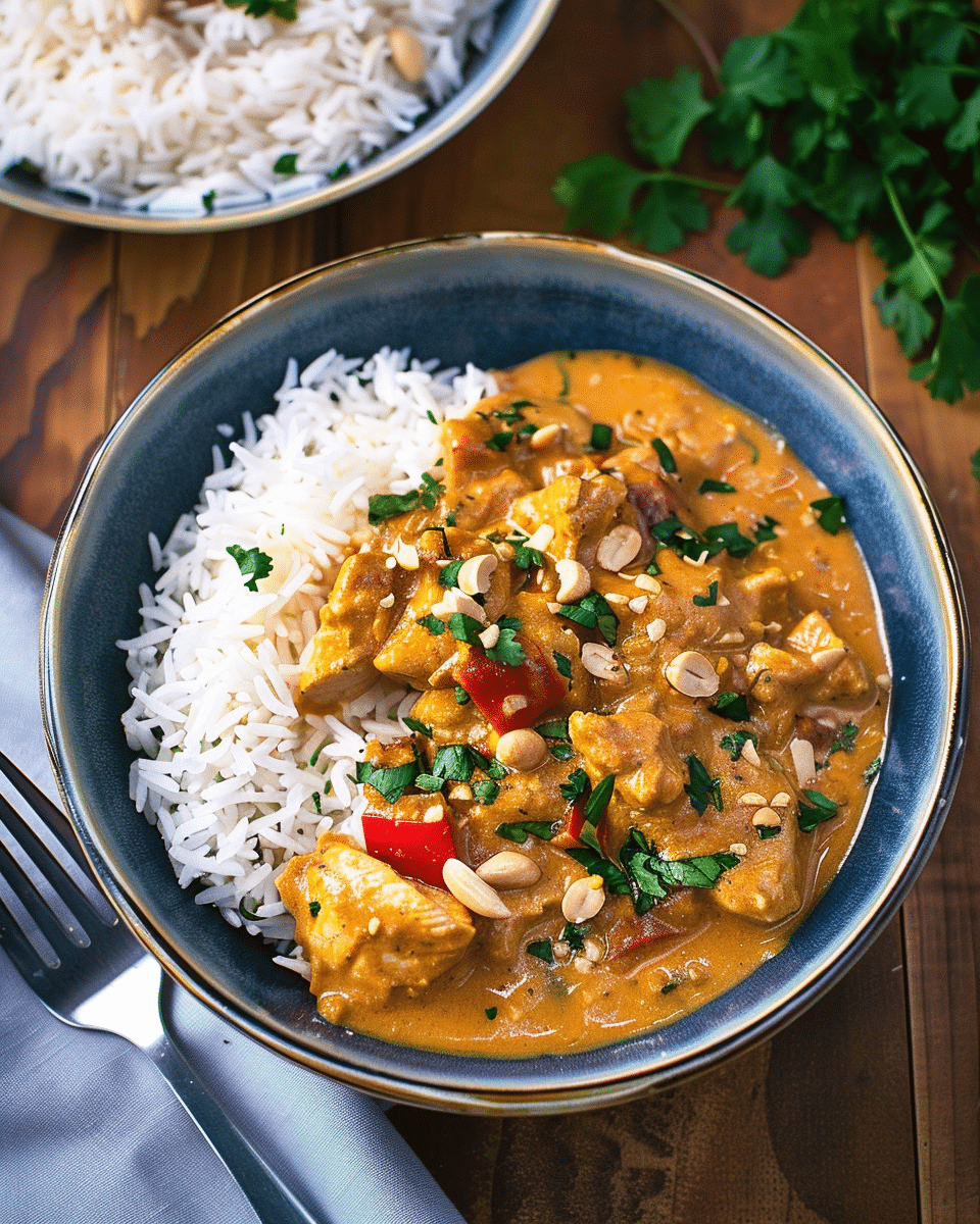 Savory Authentic Peanut Chicken Curry Recipe