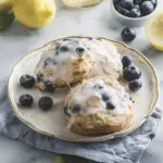 Blueberry Biscuits with Sweet Lemon Glaze