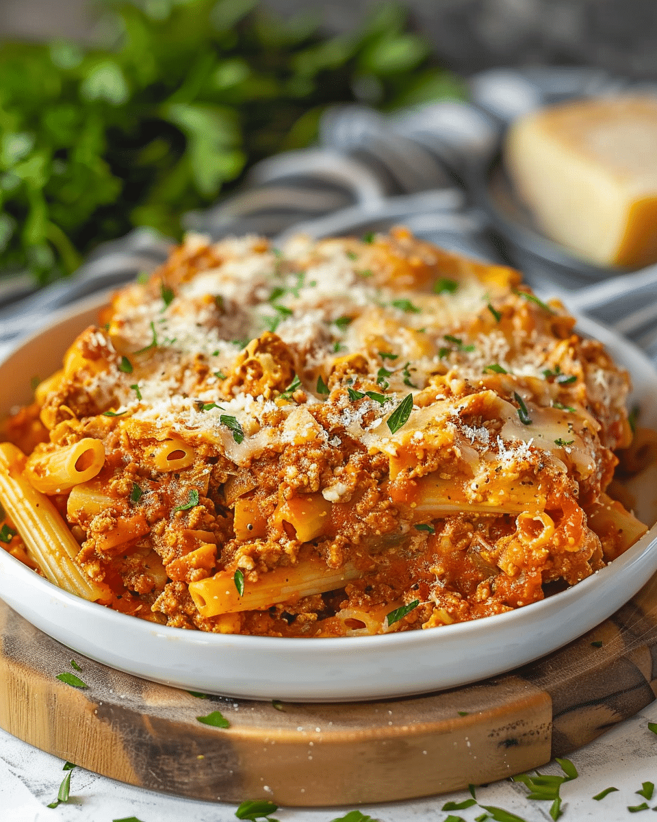 Crock Pot Baked Ziti