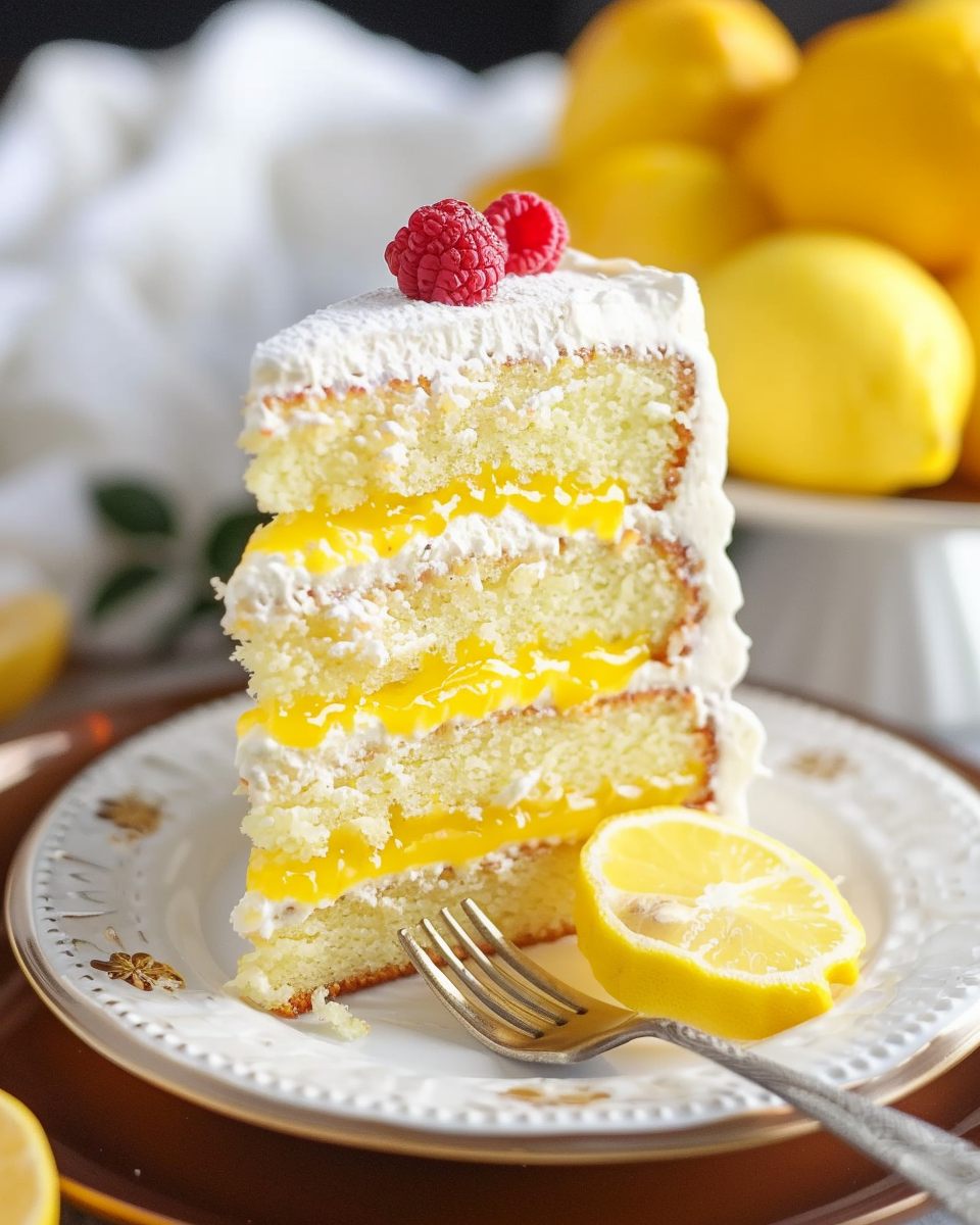 Lemon Curd Layer Cake