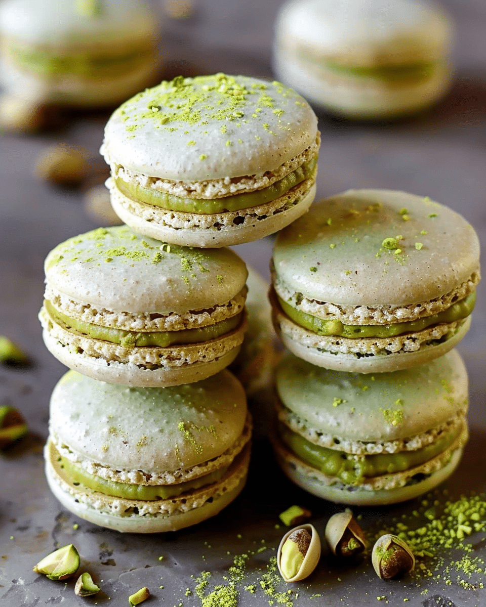 Pistachio Macarons