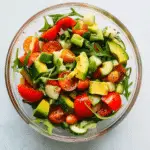 Arugula, Avocado, Tomato Salad