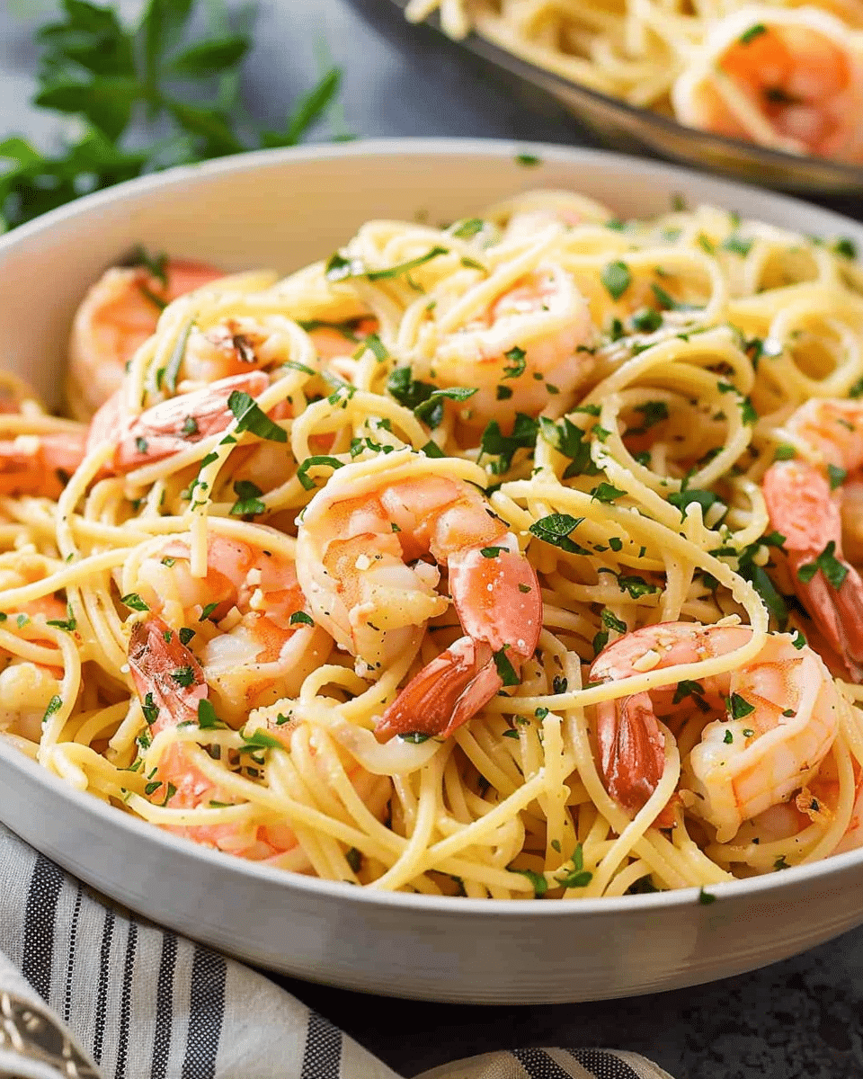 Easy Shrimp Linguine