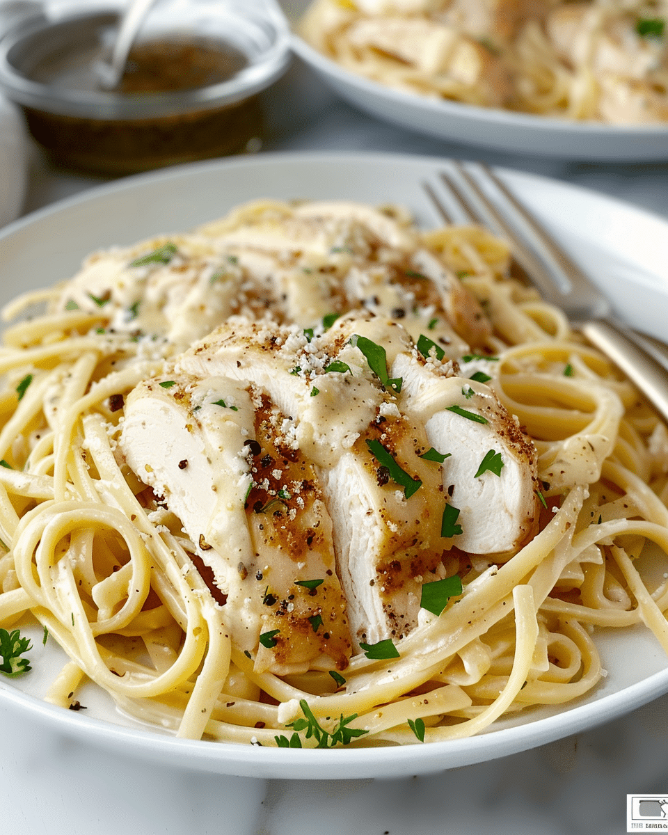 Garlic Parmesan Chicken and Pasta