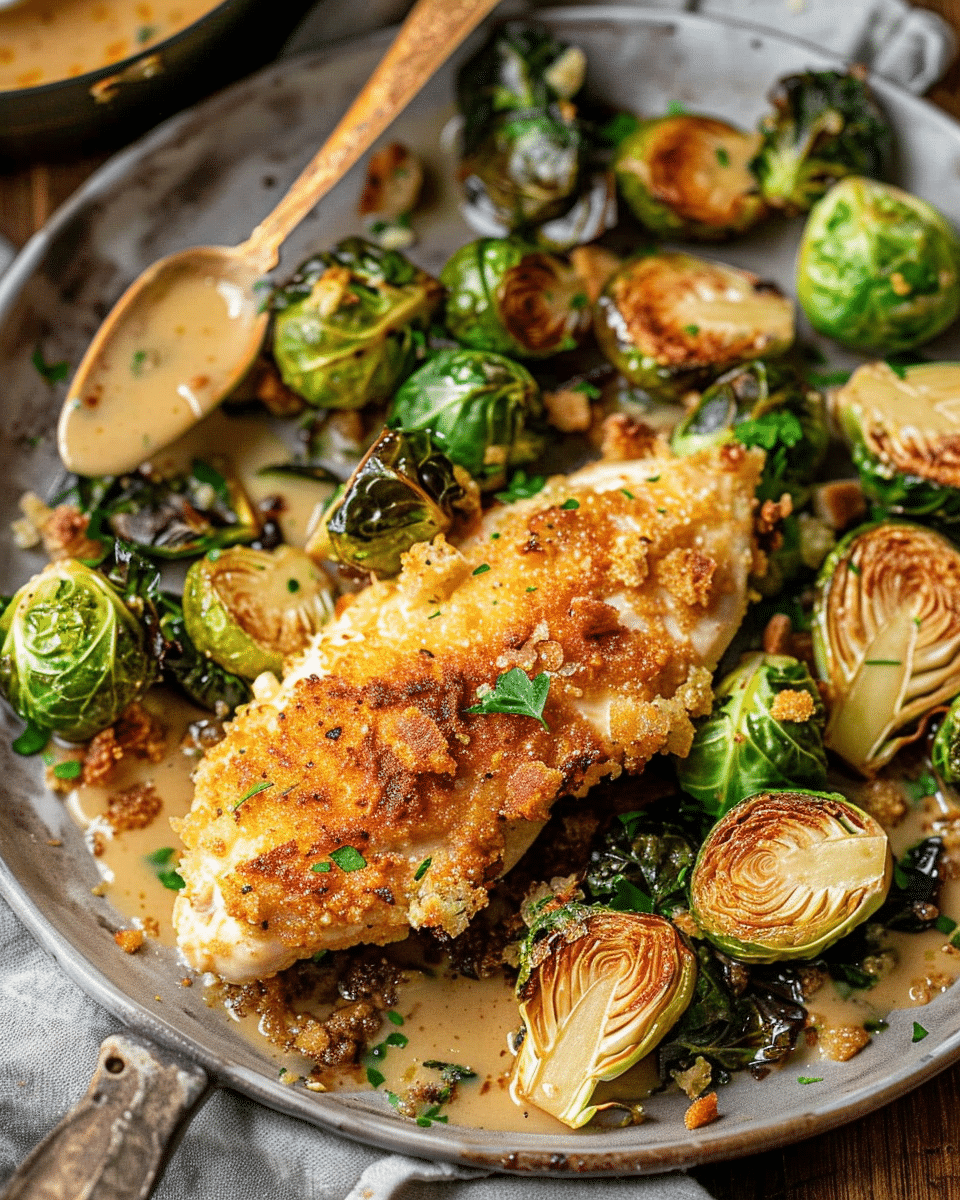 Parmesan Chicken & Brussels Sprouts