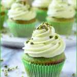Pistachio St. Patrick’s Day Cupcakes