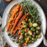 Roasted Carrots and Brussels Sprouts