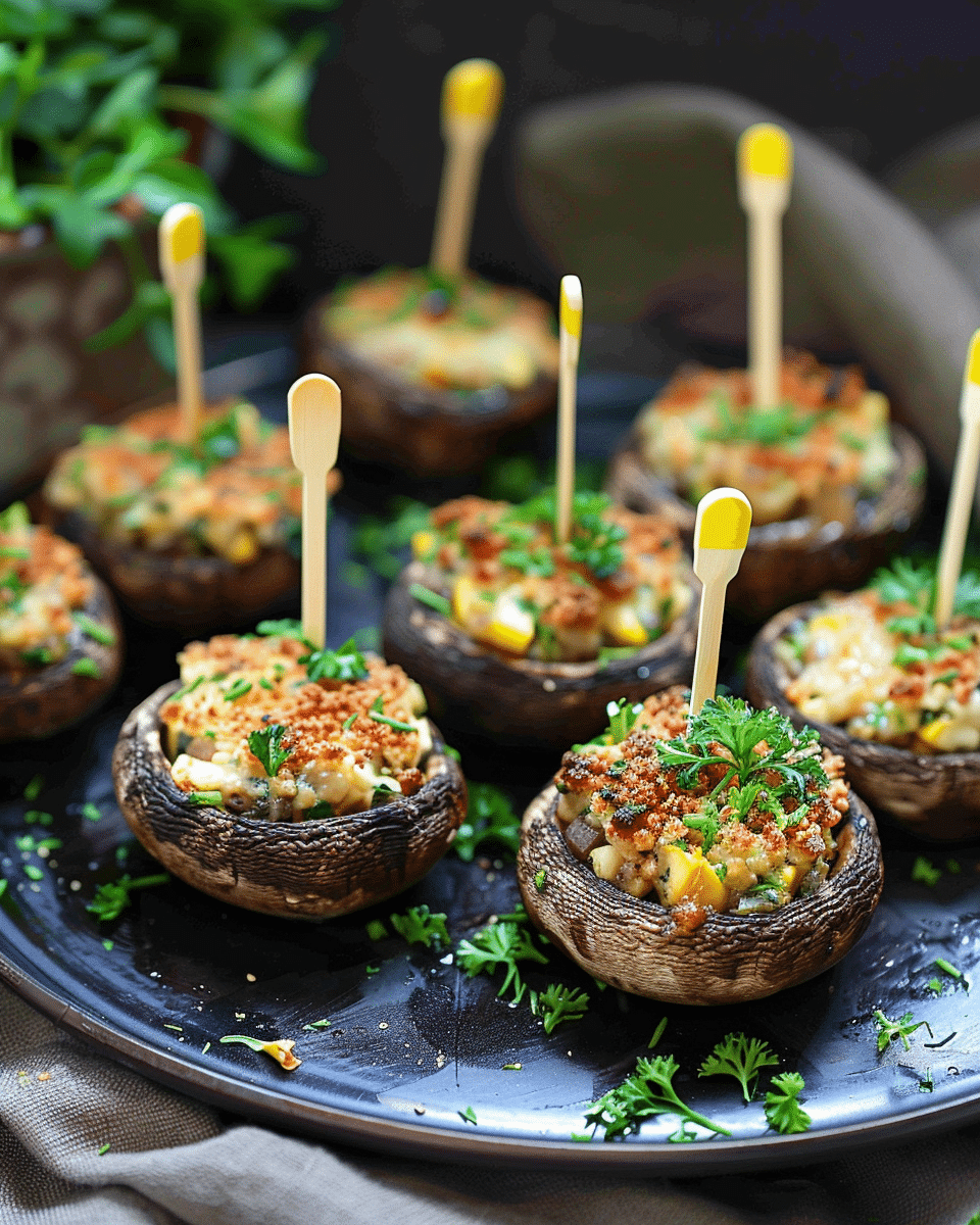 Baked Stuffed Mushrooms