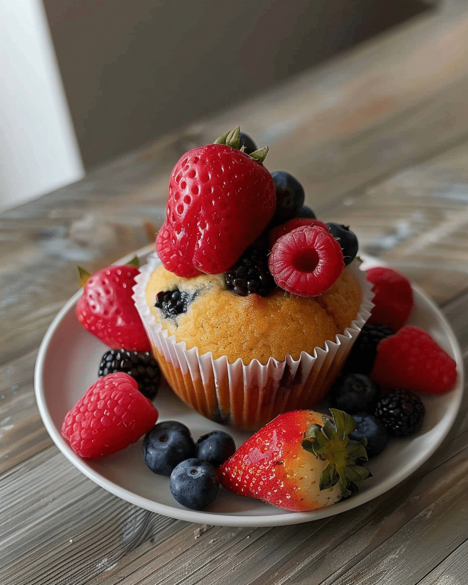 Fruit and a Healthy Muffin