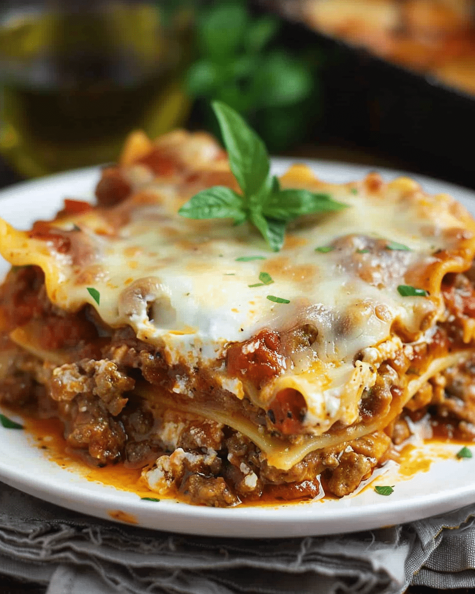 Lasagna Without Ricotta