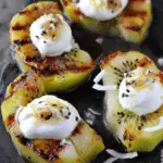 Mouth-wateringly Delicious Grilled Kiwi with Coconut Whipped Cream