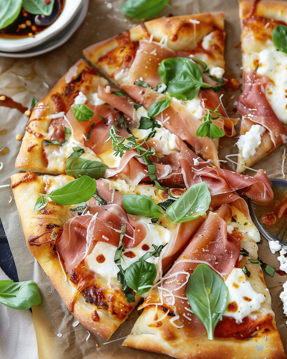 Prosciutto Ricotta Pizza