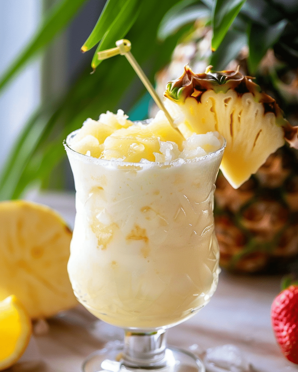 Virgin Piña Colada Mocktail