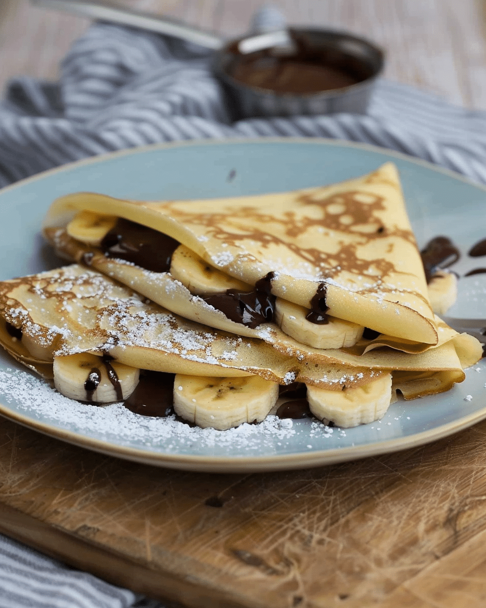 Banana Nutella Crepes