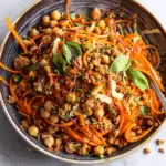 Carrot Salad with Aleppo Chickpeas & Date Vinaigrette