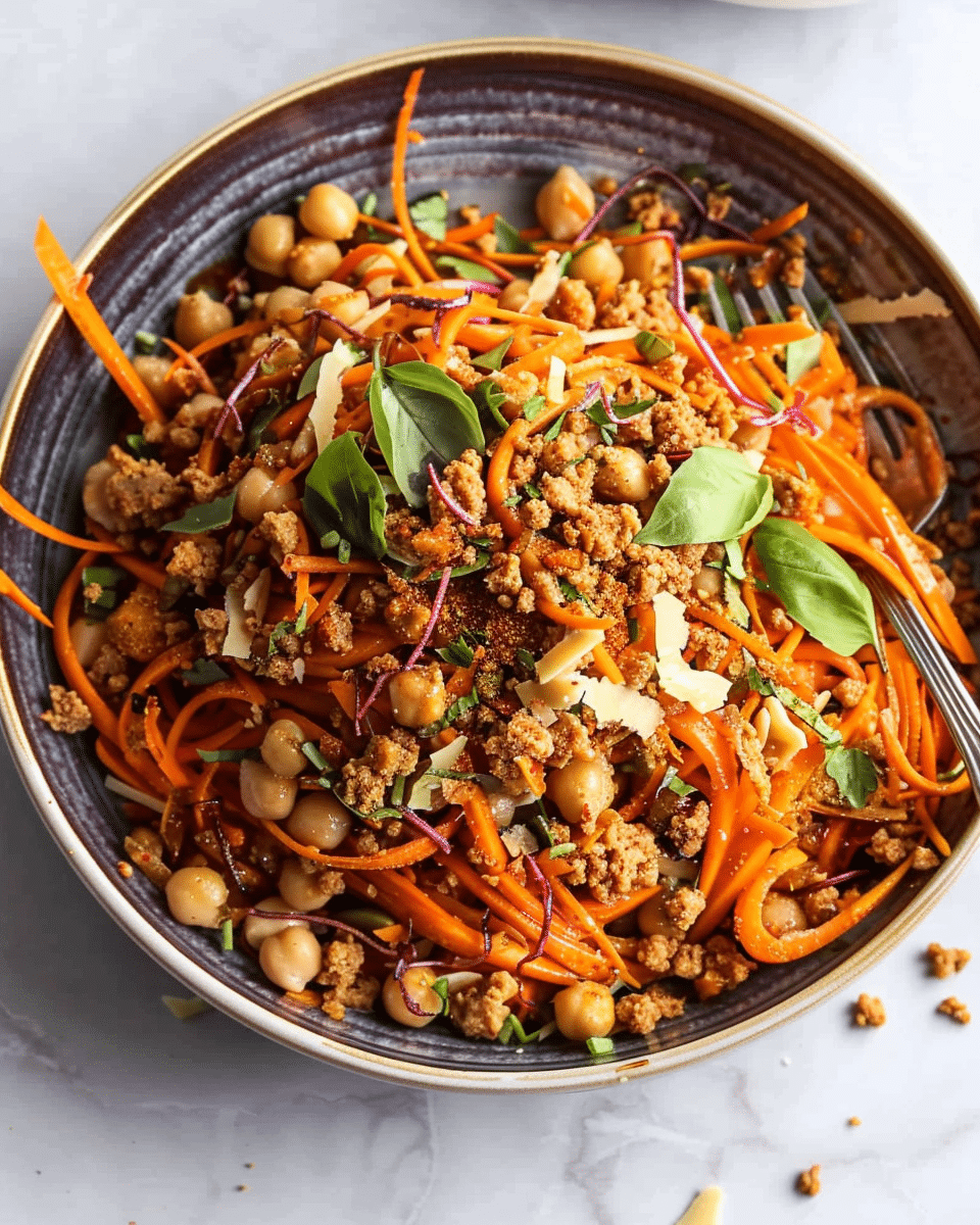 Carrot Salad with Aleppo Chickpeas & Date Vinaigrette