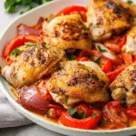 Easy Oven Baked Italian Chicken Thighs