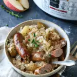 Slow Cooker Sausage, Sauerkraut, and Apples