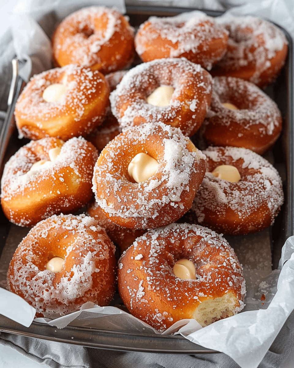 Vanilla Brioche Doughnuts