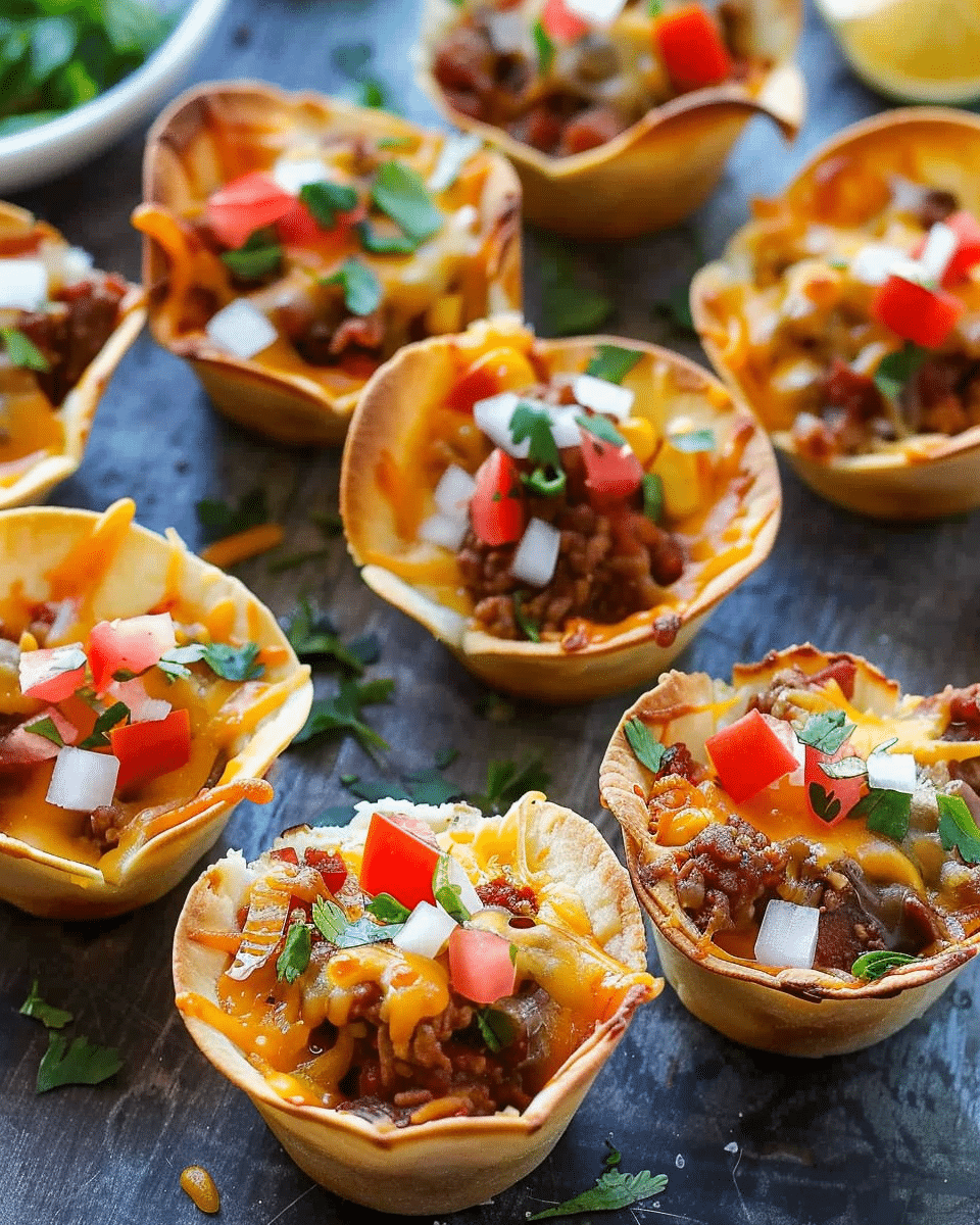 Crunchy Taco Cups