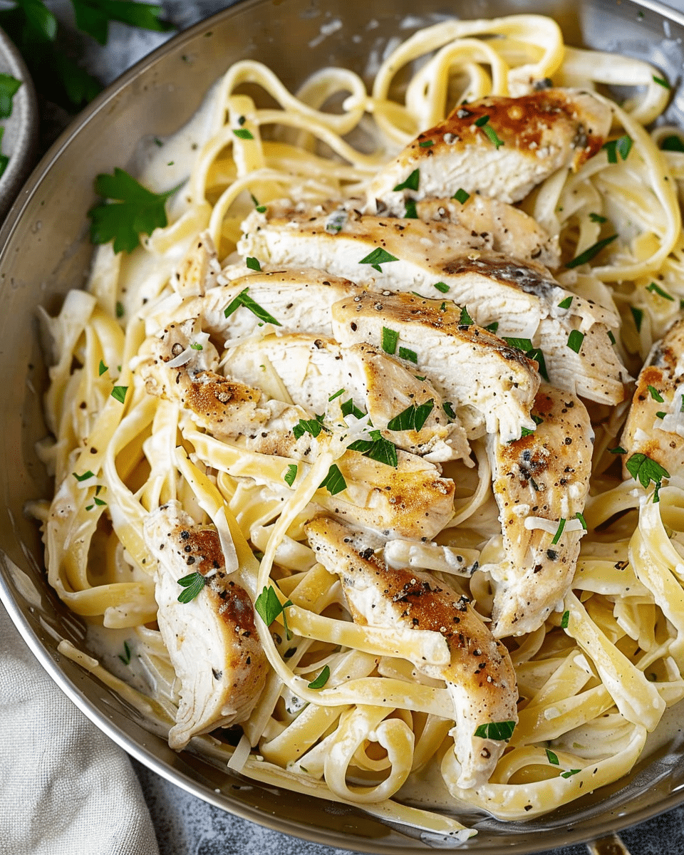 Easy Chicken Alfredo Pasta