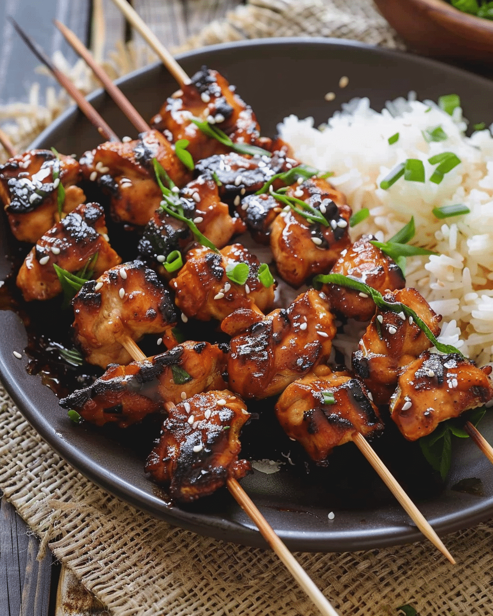 Teriyaki Chicken Skewers