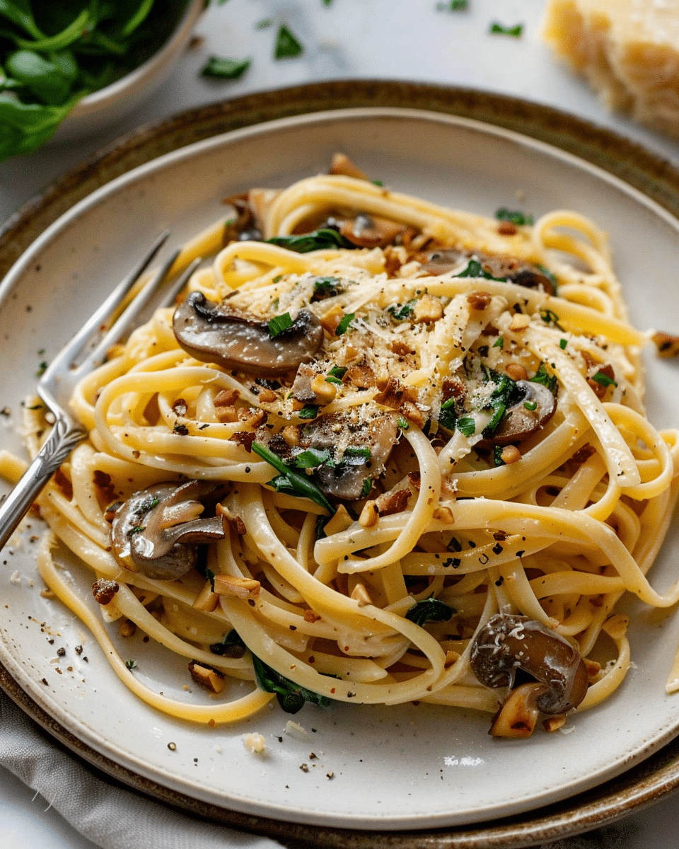 Brown Butter Mushroom Pasta